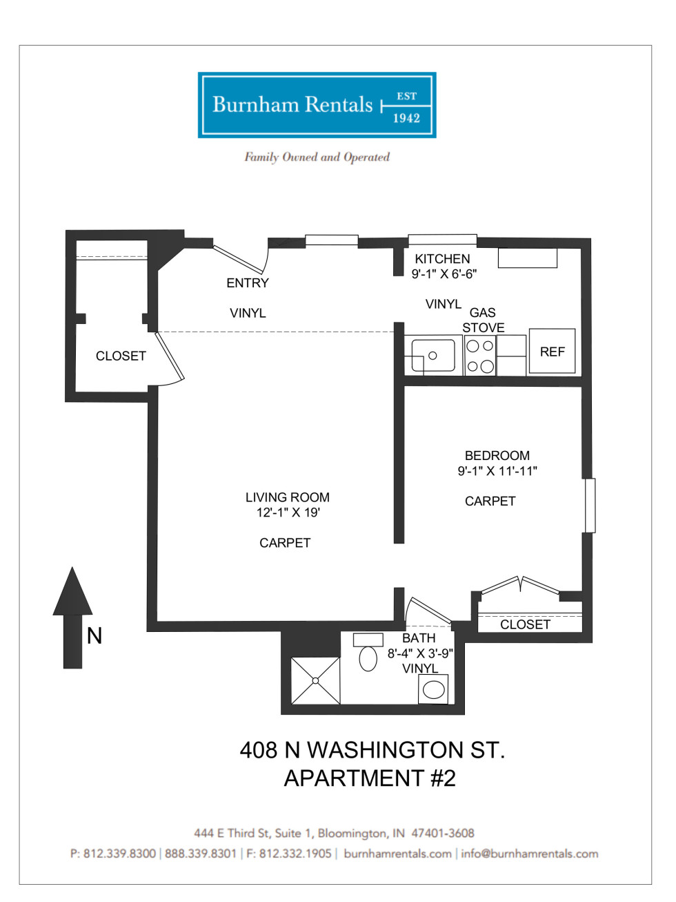 203 E Eighth St / 408 W Washington St « Burnham Rentals